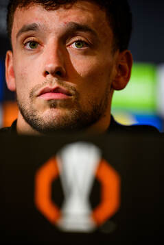 Colin Rösler of Malmö FF at a press conference