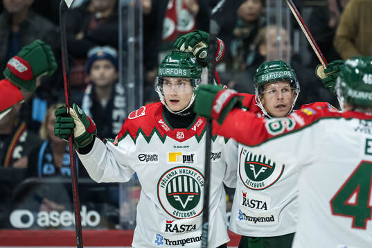 Frölundas Max Friberg jublar