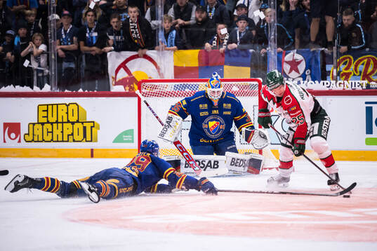 Djurgårdens målvakt Magnus Hellberg och Frölundas Arttu