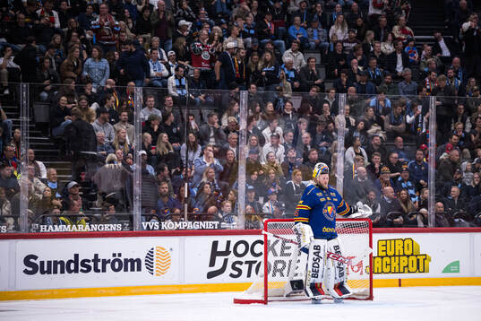 Djurgårdens målvakt Magnus Hellberg deppar