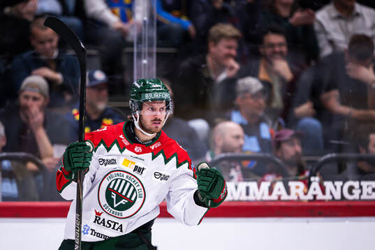 Frölundas Erik Thorell jublar