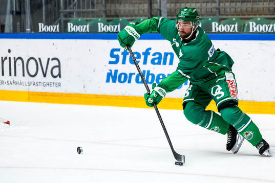 Calvin de Haan en träning med Rögle