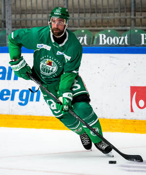Calvin de Haan en träning med Rögle