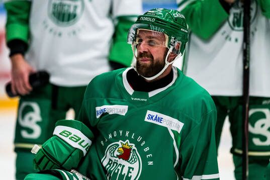 Calvin de Haan en träning med Rögle