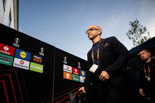 Malmö FFs head coach Henrik Rydström arrives at the