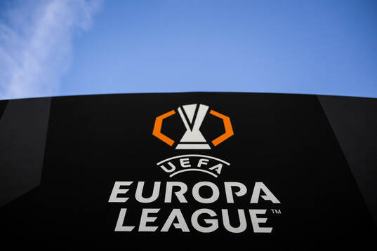General view of UEFA Europa League signs