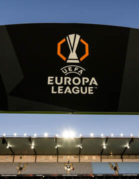 General view of UEFA Europa League signs