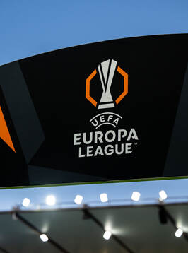 General view of UEFA Europa League signs