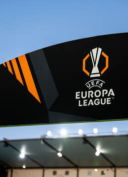General view of UEFA Europa League signs
