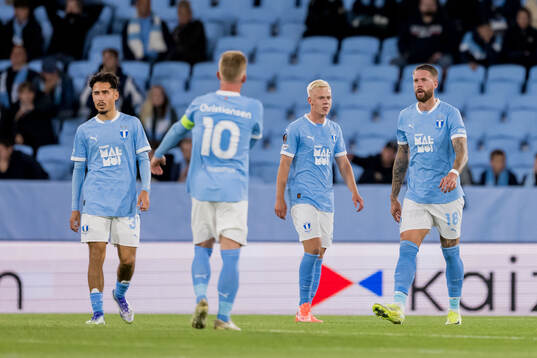 Adrian Skogmar, Otto Rosengren and Pontus Jansson of Malmö