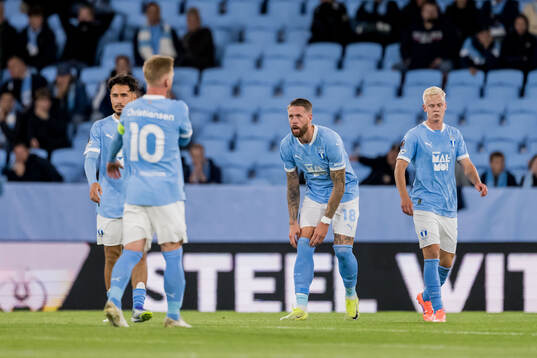 Adrian Skogmar, Pontus Jansson and Salifou Soumah of Malmö