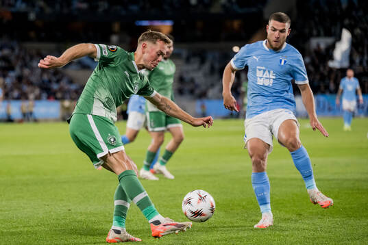 Joel Andersson of Ludogorets and Gabriel Busanello of