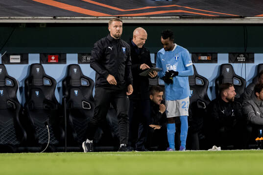 Taha Ali, assistant coach Theodor Olsson and head coach