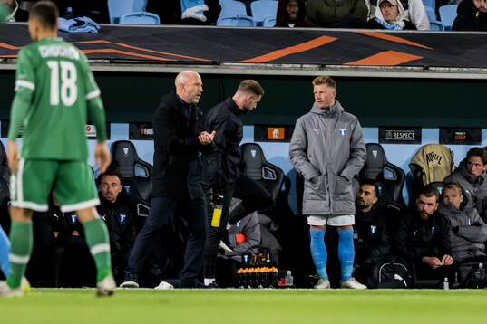 Head coach Henrik Rydström and Anders Christiansen of