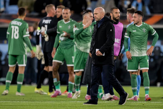 Henrik Rydström of Malmö FF looks dejected