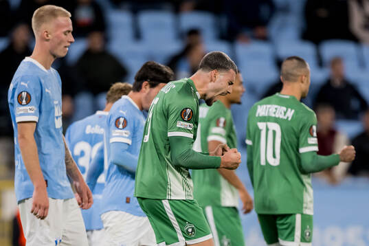 Edvin Kurtulus of Ludogorets celebrates