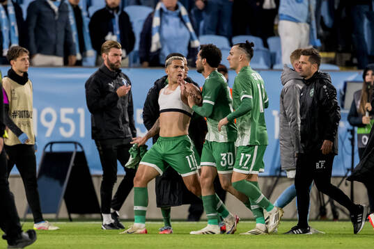 Caio Vidal of Ludogorets reacts