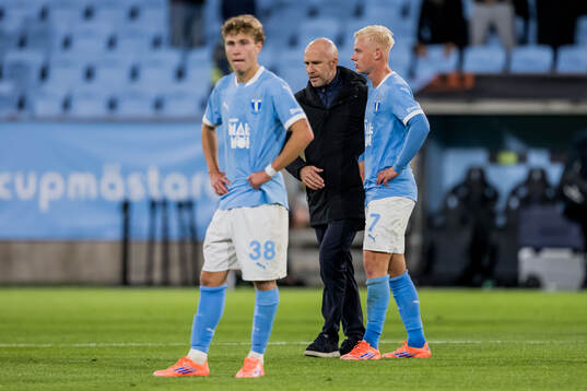 Hugo Bolin, head coach Henrik Rydström, and Otto Rosengren