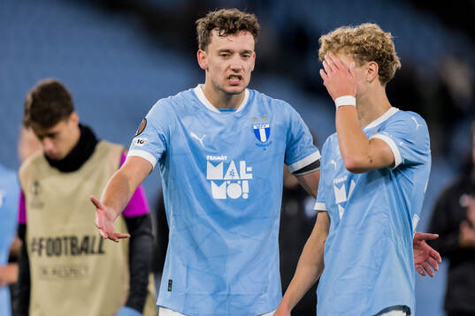 Colin Rösler and Hugo Bolin of Malmö FF