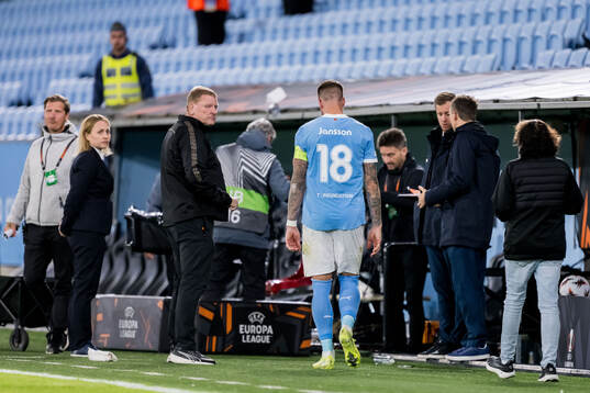 Pontus Jansson of Malmö FF looks dejected