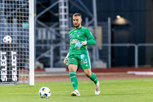 Falkenbergs målvakt Anton Andersson