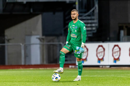 Falkenbergs målvakt Anton Andersson