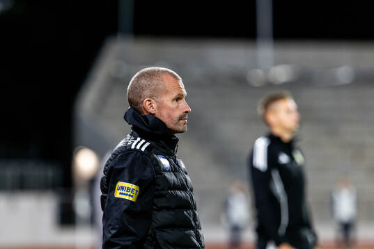 Falkenbergs tränare Christoffer Andersson