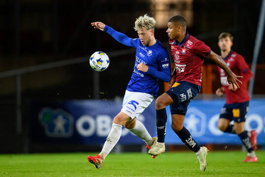 Trelleborgs Zean Peetz Dalugge och Örgrytes Mikael Dyrestam