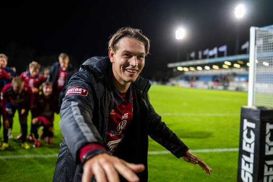 Örgrytes Noah Christoffersson jublar