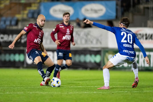 Örgrytes Amel Mujanic och Trelleborgs Felix Hörberg