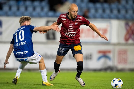Trelleborgs Axel Vidjeskog och Örgrytes Amel Mujanic