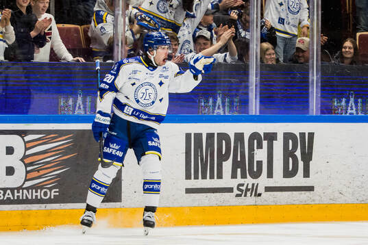 Leksands Nolan Stevens jublar