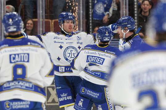 Leksands Nolan Stevens jublar