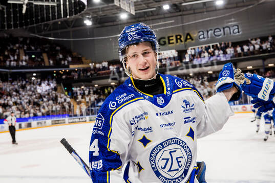 Leksands Tinus Luc Koblar jublar