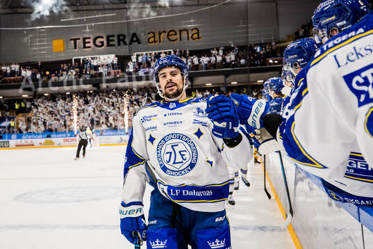 Leksands Gabriel Fortier jublar
