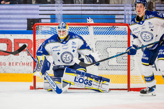Leksands målvakt Marcus Gidlöf