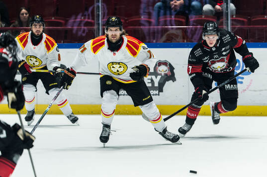 Brynäs Axel Jonsson-Fjällby och Malmö Redhawks Topi