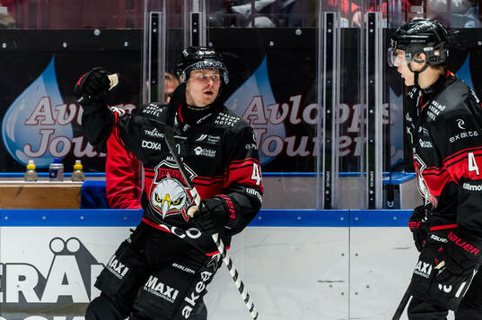 Malmö Redhawks Lauri Pajuniemi jublar