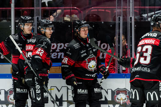 Malmö Redhawks Lauri Pajuniemi jublar
