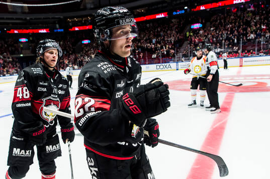 Malmö Redhawks Janne Kuokkanen jublar