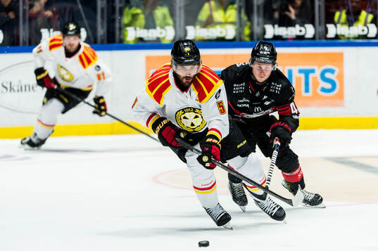 Brynäs Michal Kempny och Malmö Redhawks Lauri Pajuniemi
