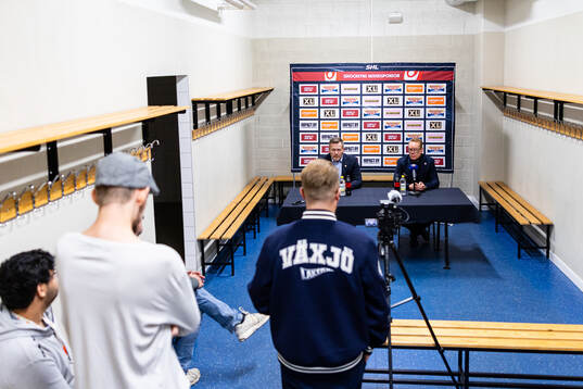Växjös assisterande tränare Joakim Fagervall och