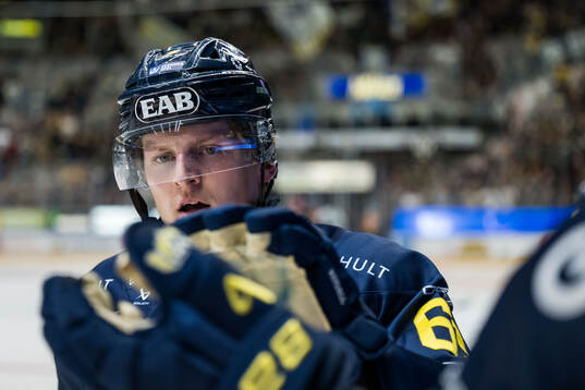 HV71s Axel Rindell jublar