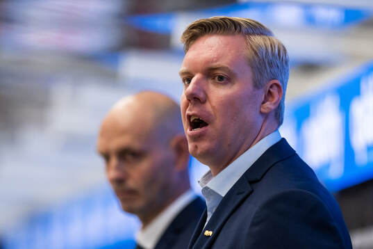 HV71s tränare Anton Blomqvist