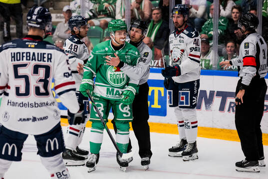 Rögles Leon Bristedt och Linköpings David Bernhardt