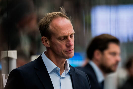 Linköpings tränare Mikael Håkanson deppar