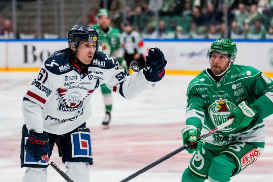 Linköpings Markus Ljungh och Rögles Linus Sandin