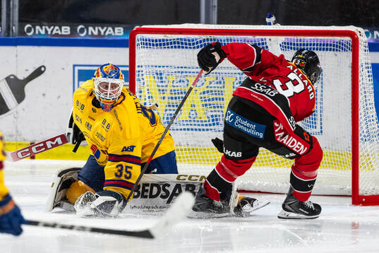 Djurgårdens målvakt Magnus Hellberg och Luleås Frederic