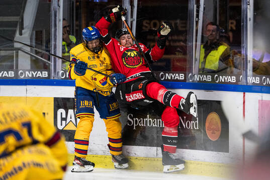 Djurgårdens Viggo Björck och Luleås Oscar Engsund