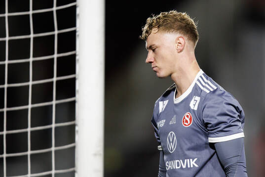 Sandvikens IFs målvakt Otto Lindell